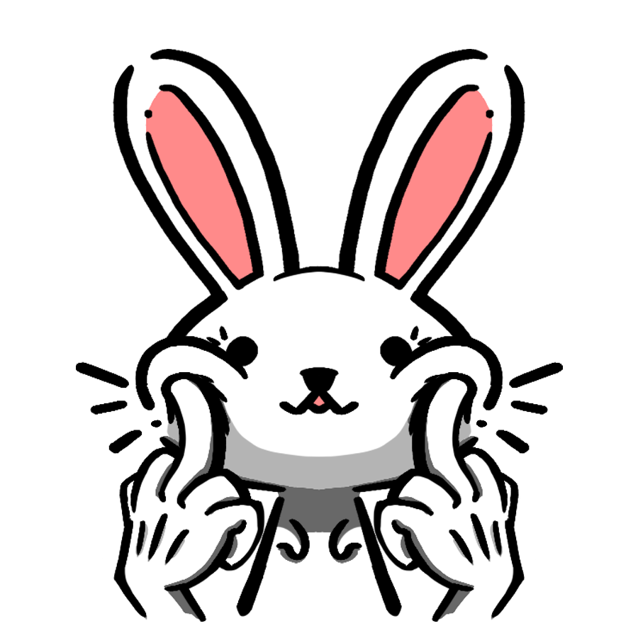 Unhinged Bunny Sticker