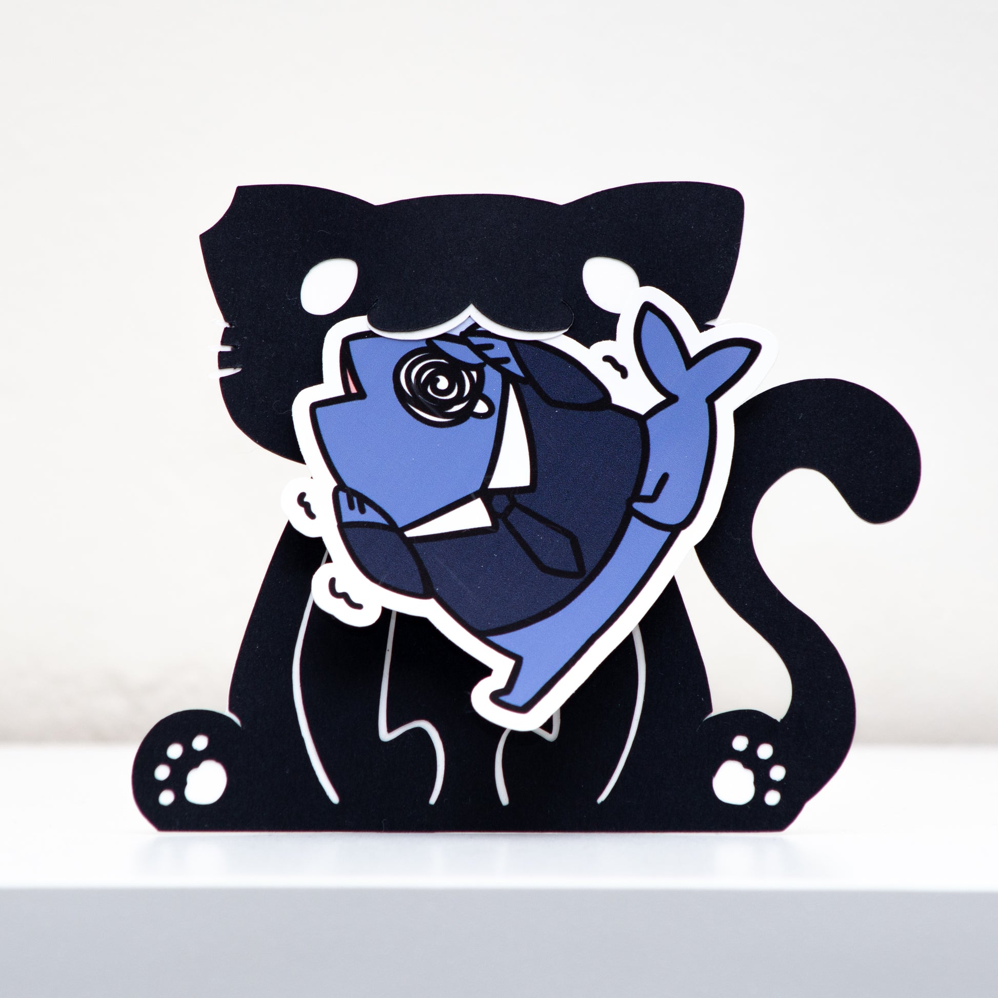 Sticker Display Companion Black Cat
