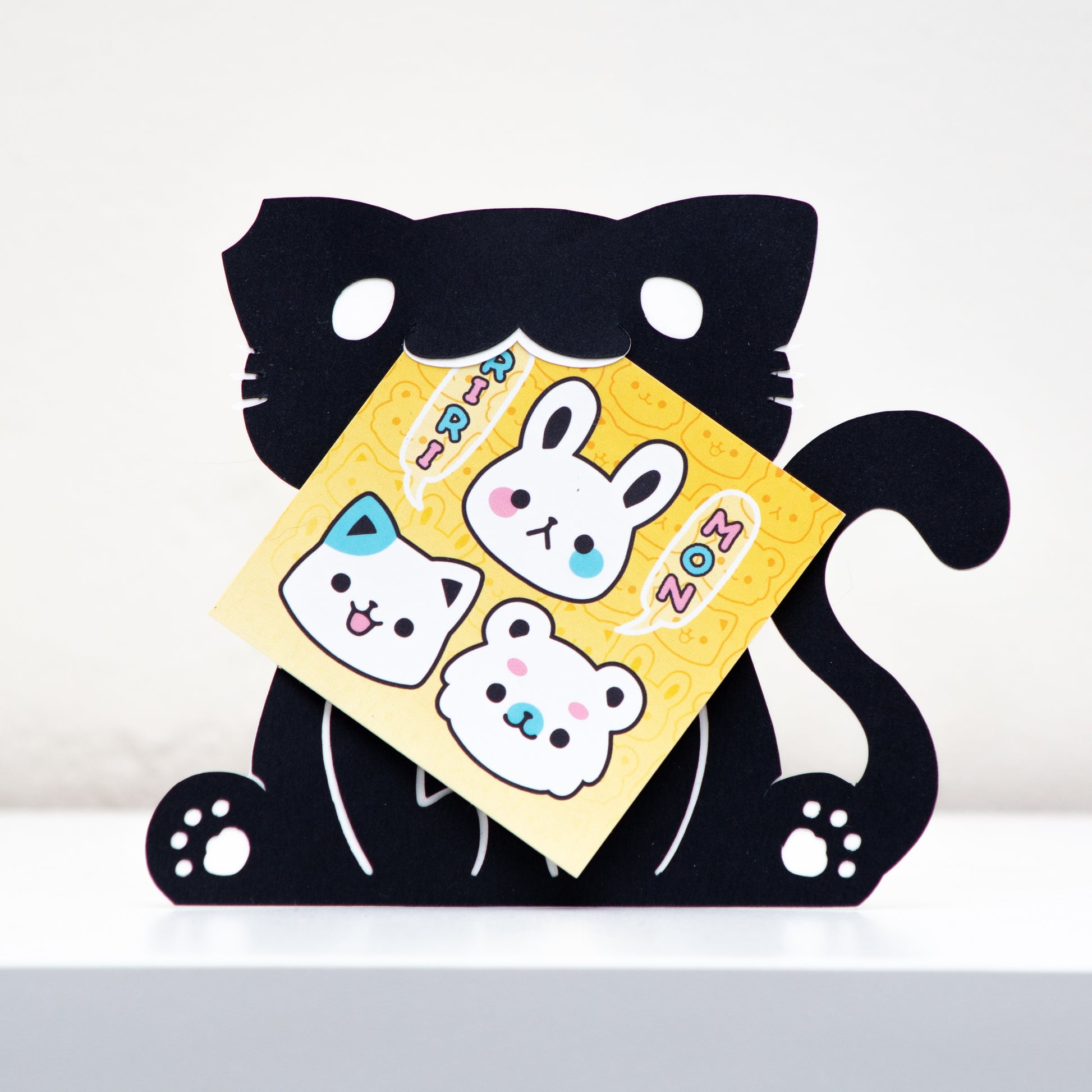 Sticker Display Companion Black Cat