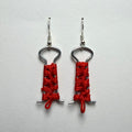 Minimalist Double Column Shibari Earrings